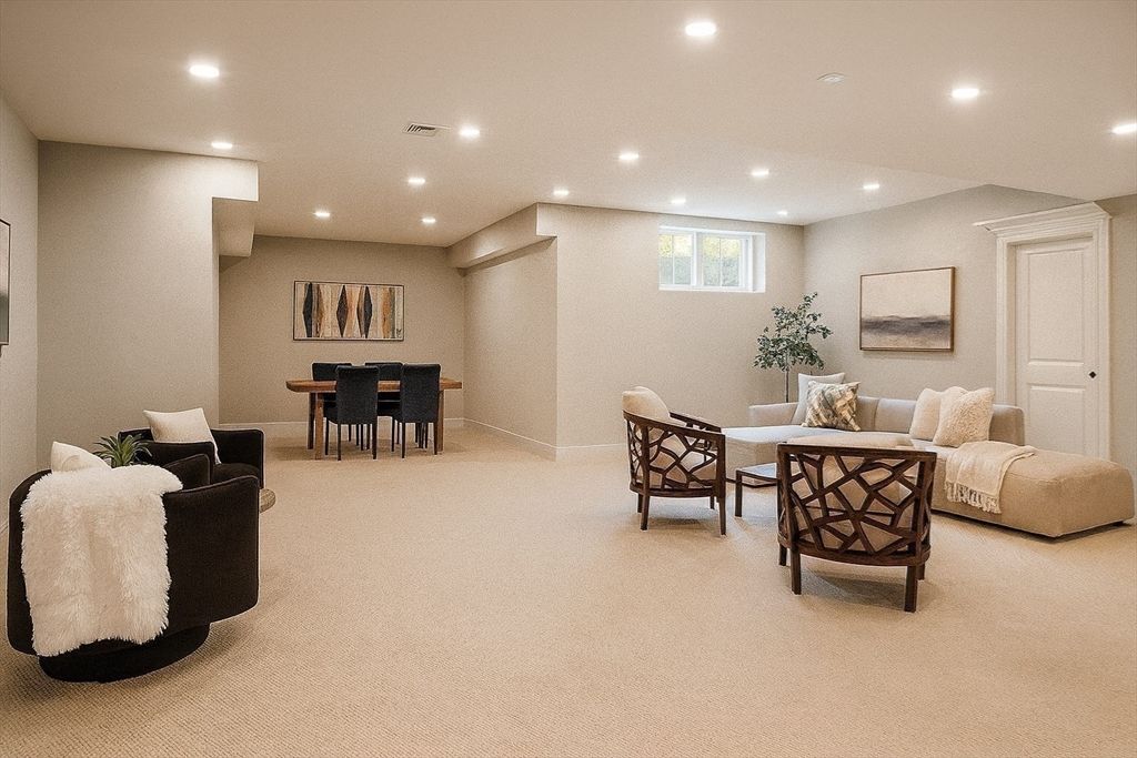 Dining room, Interior, Living room, Recessed Lighting