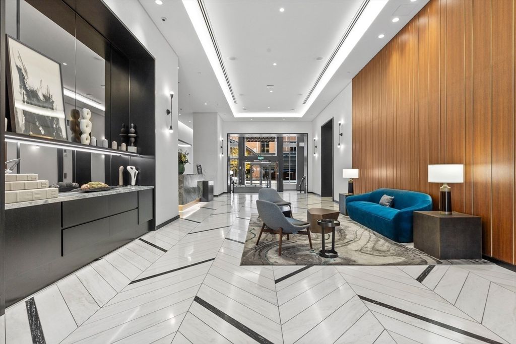 Interior, Living room, Recessed Lighting, Wooden Walls