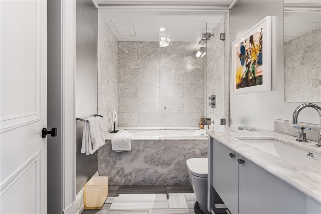 Bathroom, Interior, Marble Walls