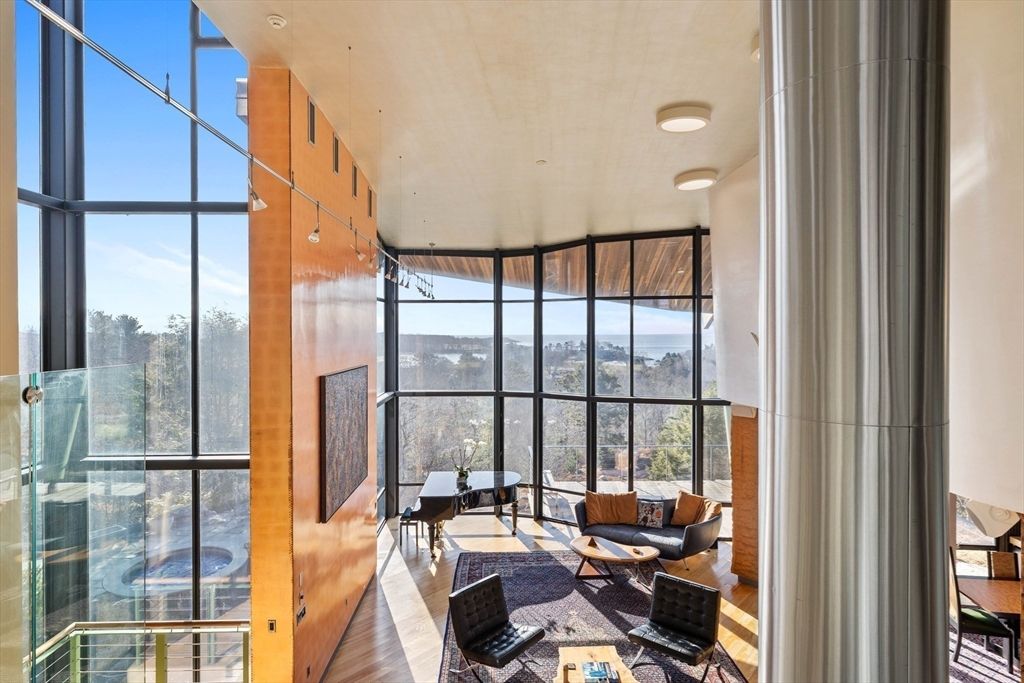 Interior, Living room, Piano, Sun Room, Wood Texture Flooring
