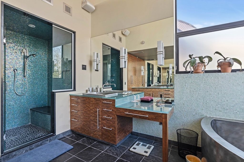 Bathroom, Dual Sink Vanities, Glass Shower, Interior