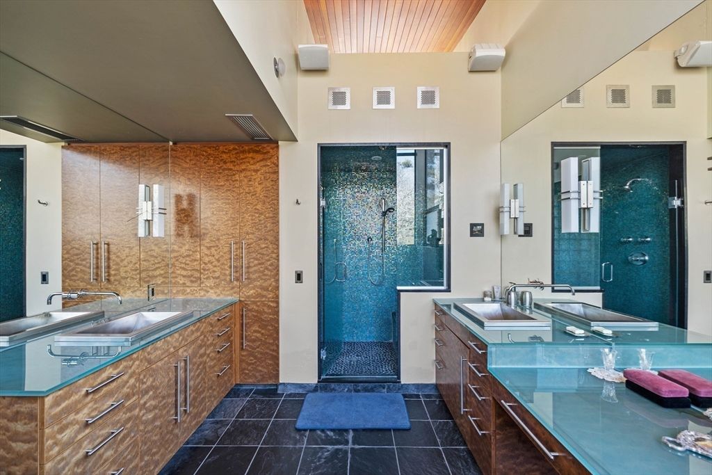 Bathroom, Dual Sink Vanities, Glass Shower, Interior