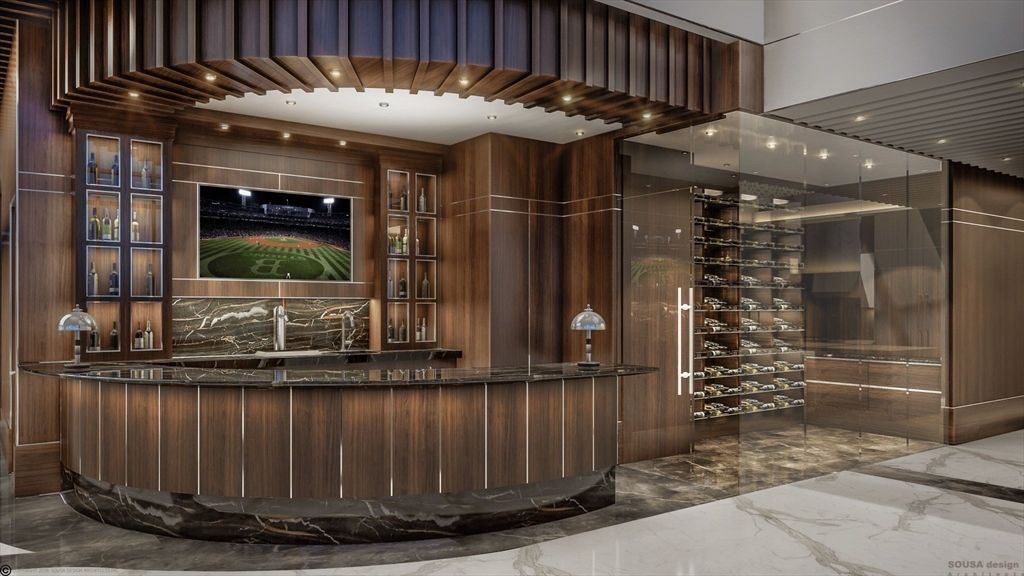 Interior, Marble, Wine Storage, Wooden Walls