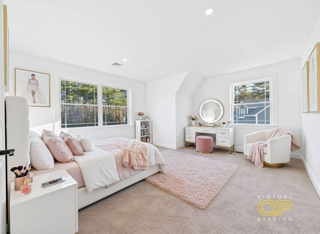 Bedroom, Interior, Recessed Lighting