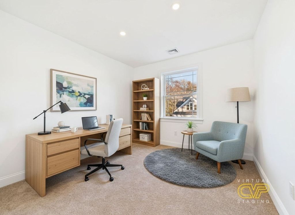 Home Office, Interior, Recessed Lighting