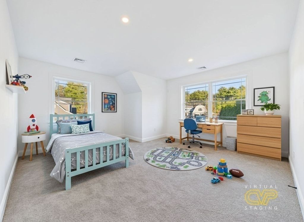 Bedroom, Home Office, Interior, Recessed Lighting