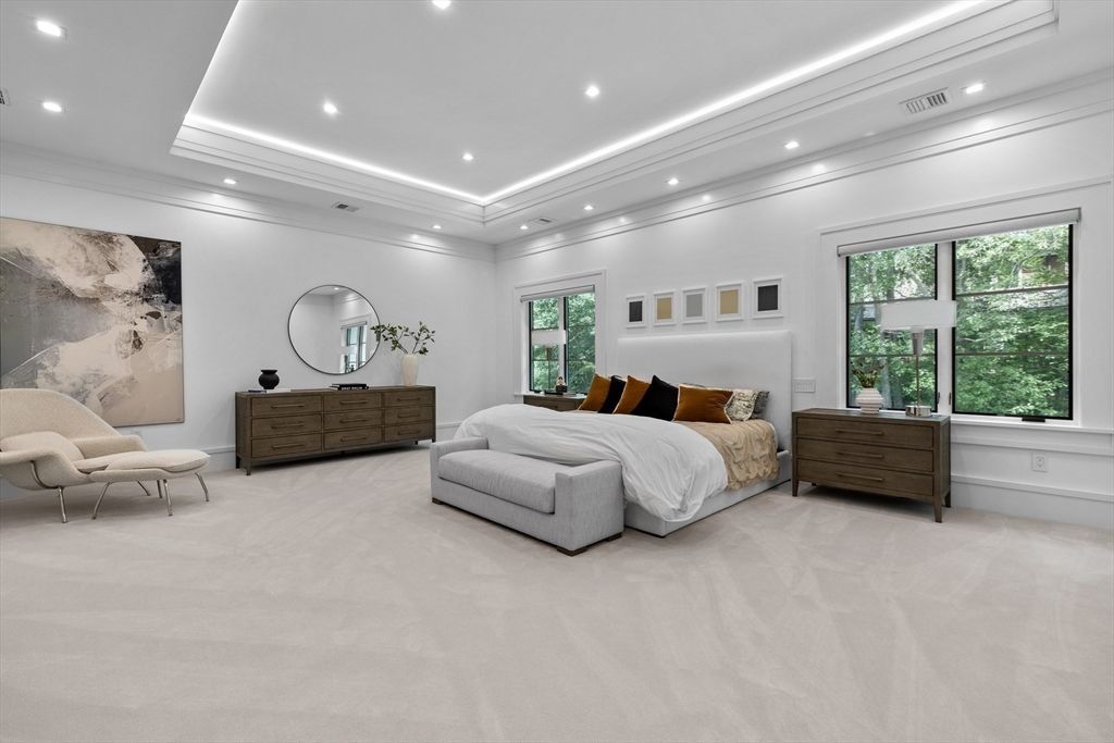 Bedroom, Interior, Recessed Lighting