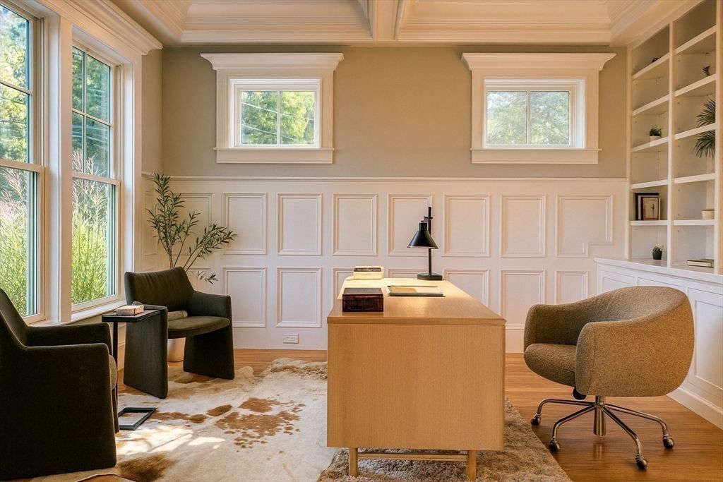 Home Office, Interior, Wood Texture Flooring