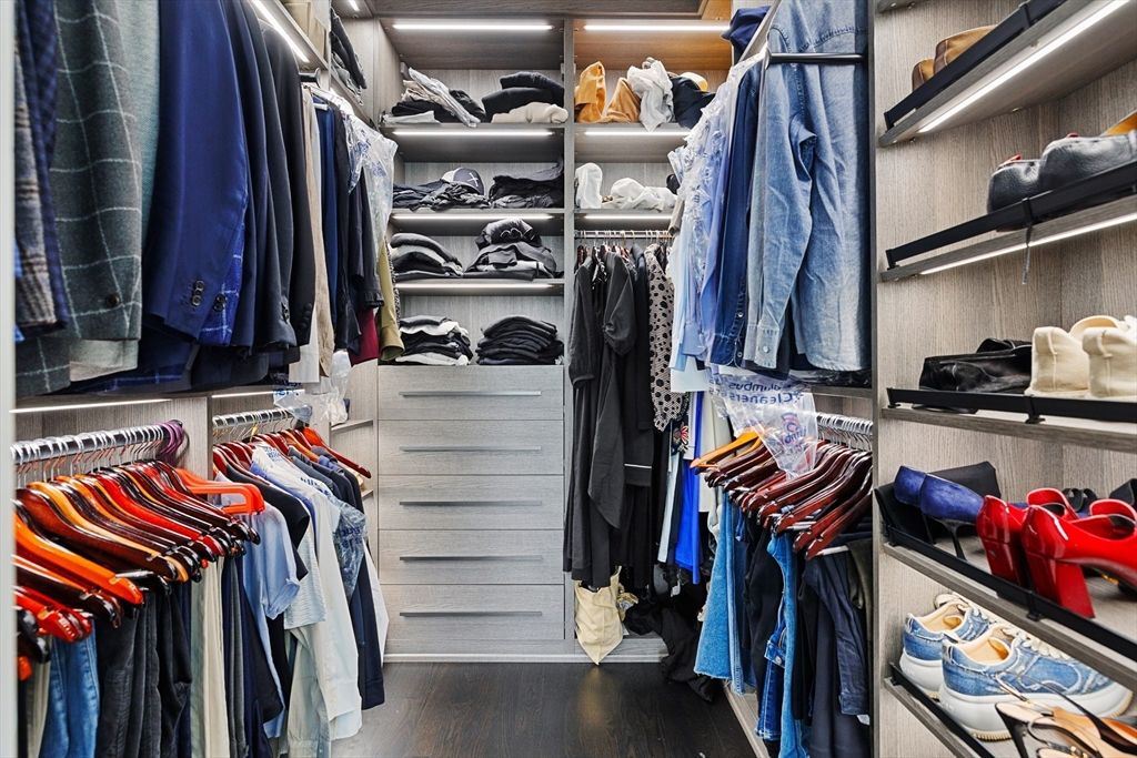 Interior, Walk-in Closets, Wood Texture Flooring