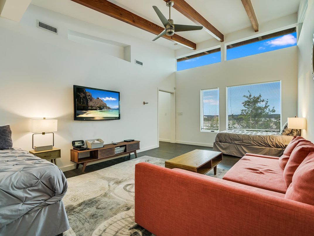 Interior, Living room, Wooden Beams