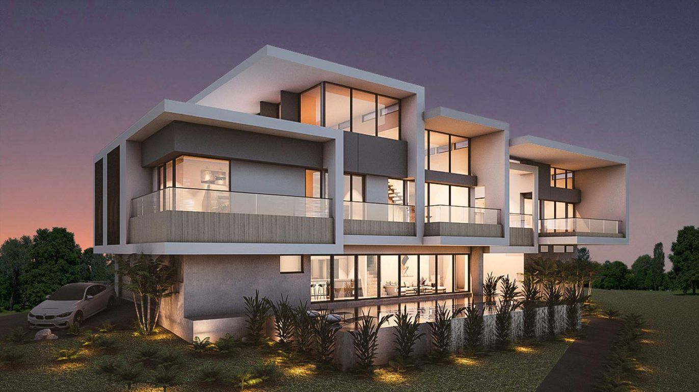 Exterior, Facade, Modern