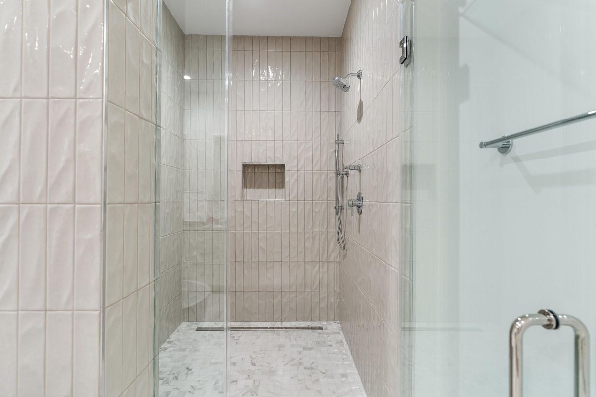 Bathroom, Glass Shower, Interior, Marble