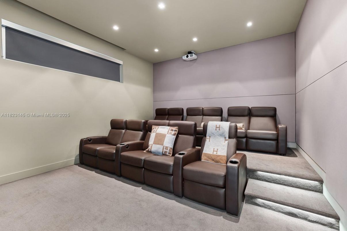 Home Theatre Room, Interior, Recessed Lighting, Theatre Room