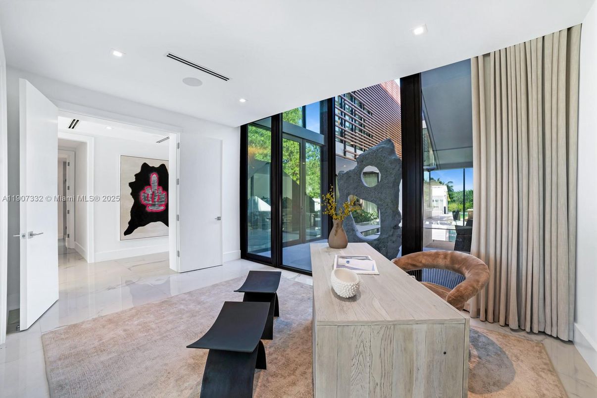 Home Office, Interior, Recessed Lighting