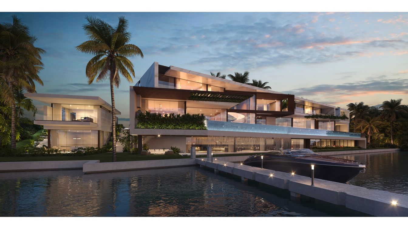 Exterior, Facade, Pool, Modern