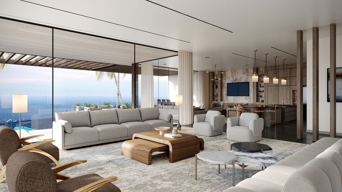 Interior, Living room, Pendant Lights, Water