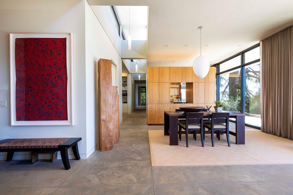 Dining room, Interior, Pendant Lights, Recessed Lighting